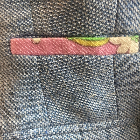 Hadleigh’s Made in Italy Daphne Blazer Jacket Linen Wool Sz 40 - Picture 9 of 10